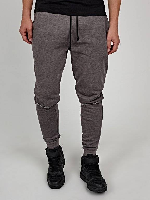 Ripped knee sweatpants | GATE