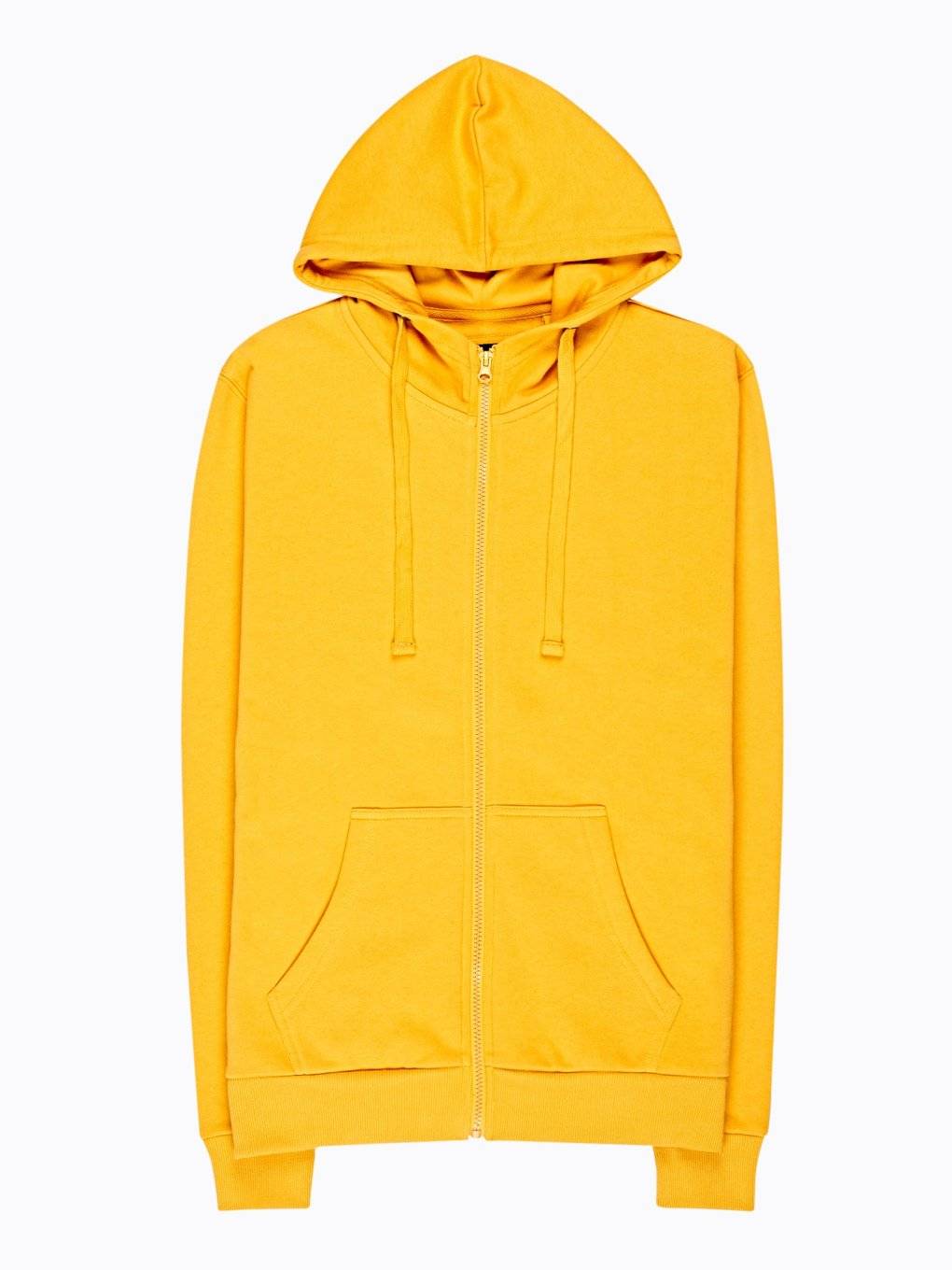 yellow zip up sweatshirt