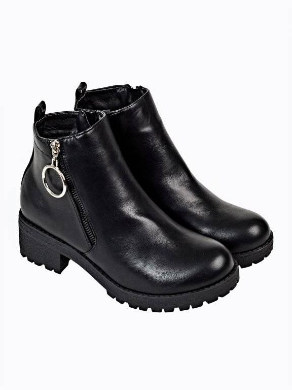 Ankle Boots With Track Sole Gate