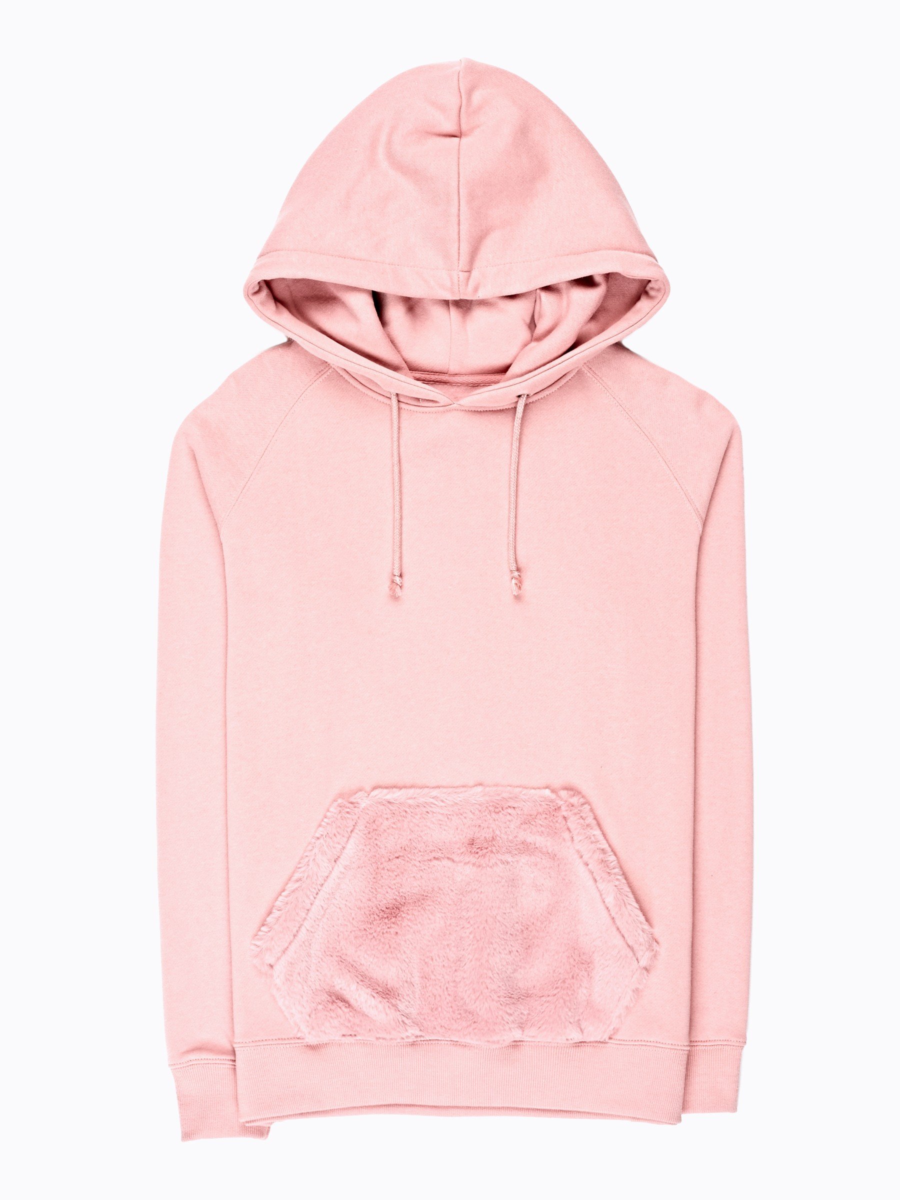 pink fluffy sweatshirt