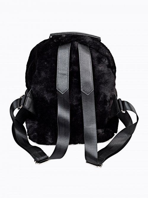 FAUX FUR BACKPACK