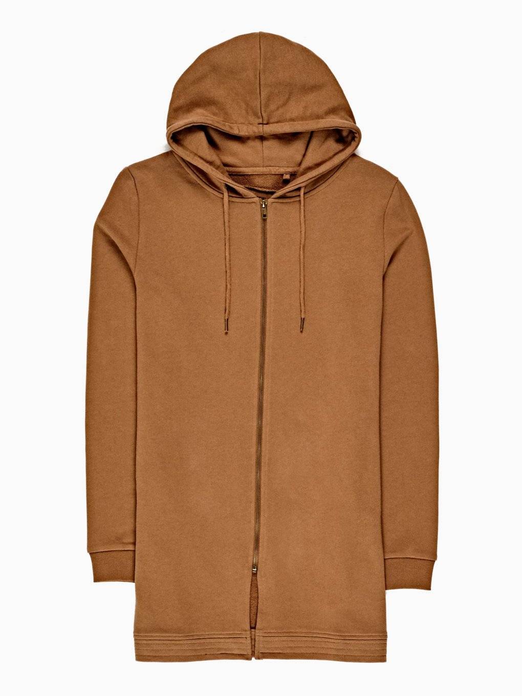 brown zip up hoodie