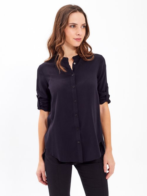 SPLIT BACK BLOUSE