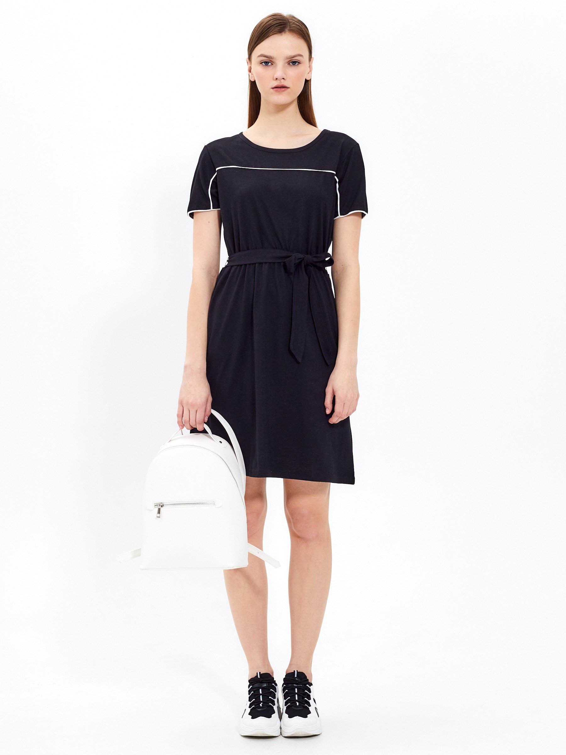 t shirt dress with waist belt