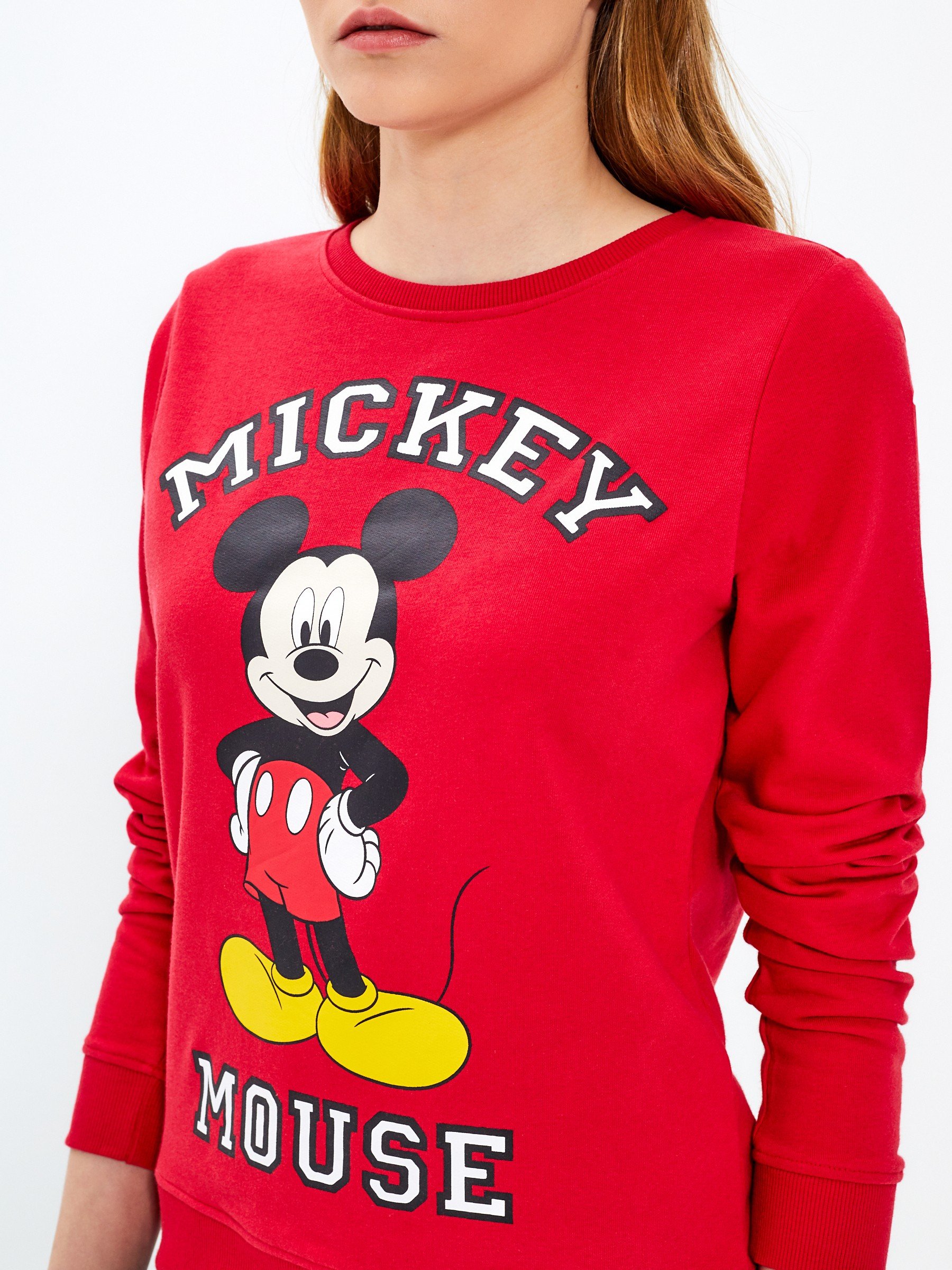 mickey mouse red sweatshirt