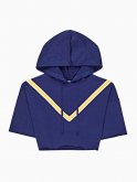 navy blue cropped hoodie