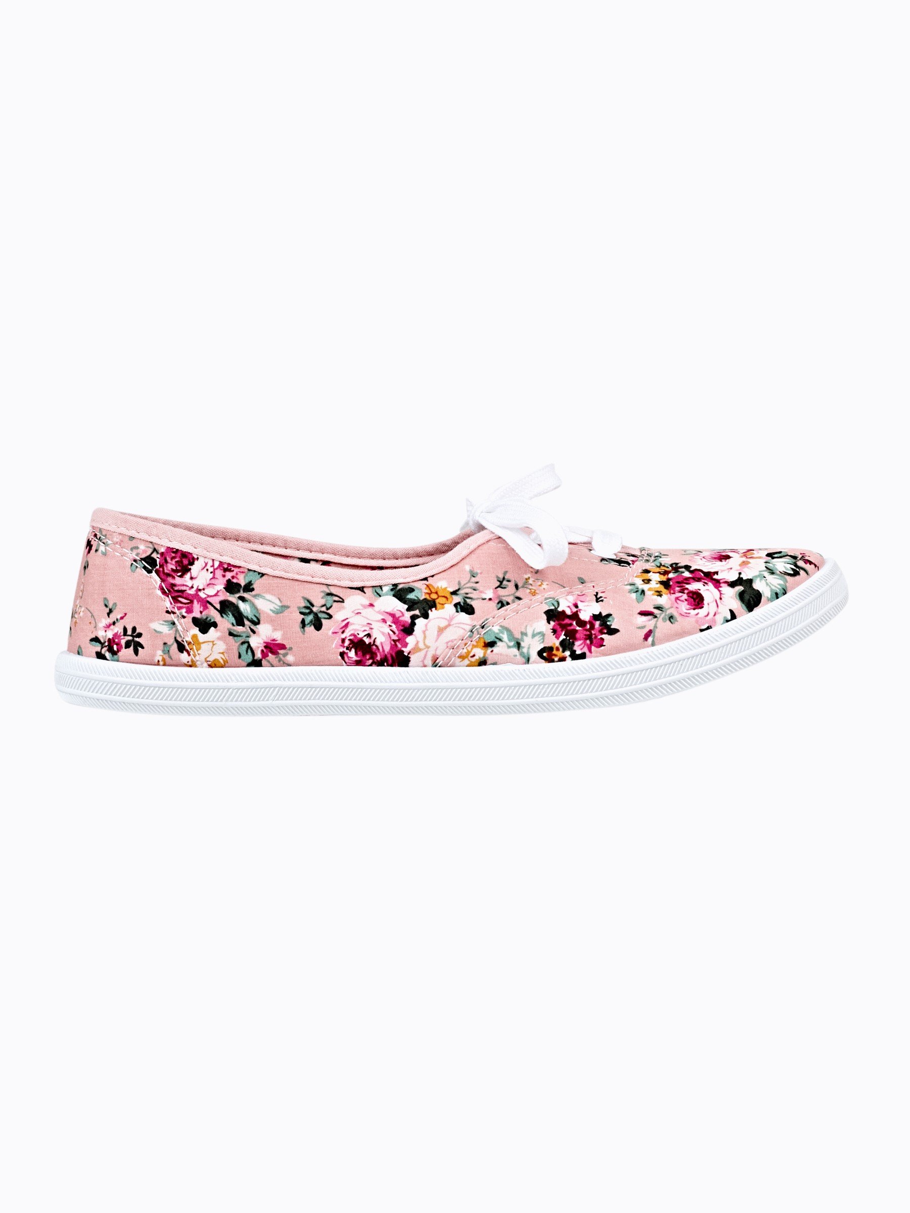 floral plimsoll shoes