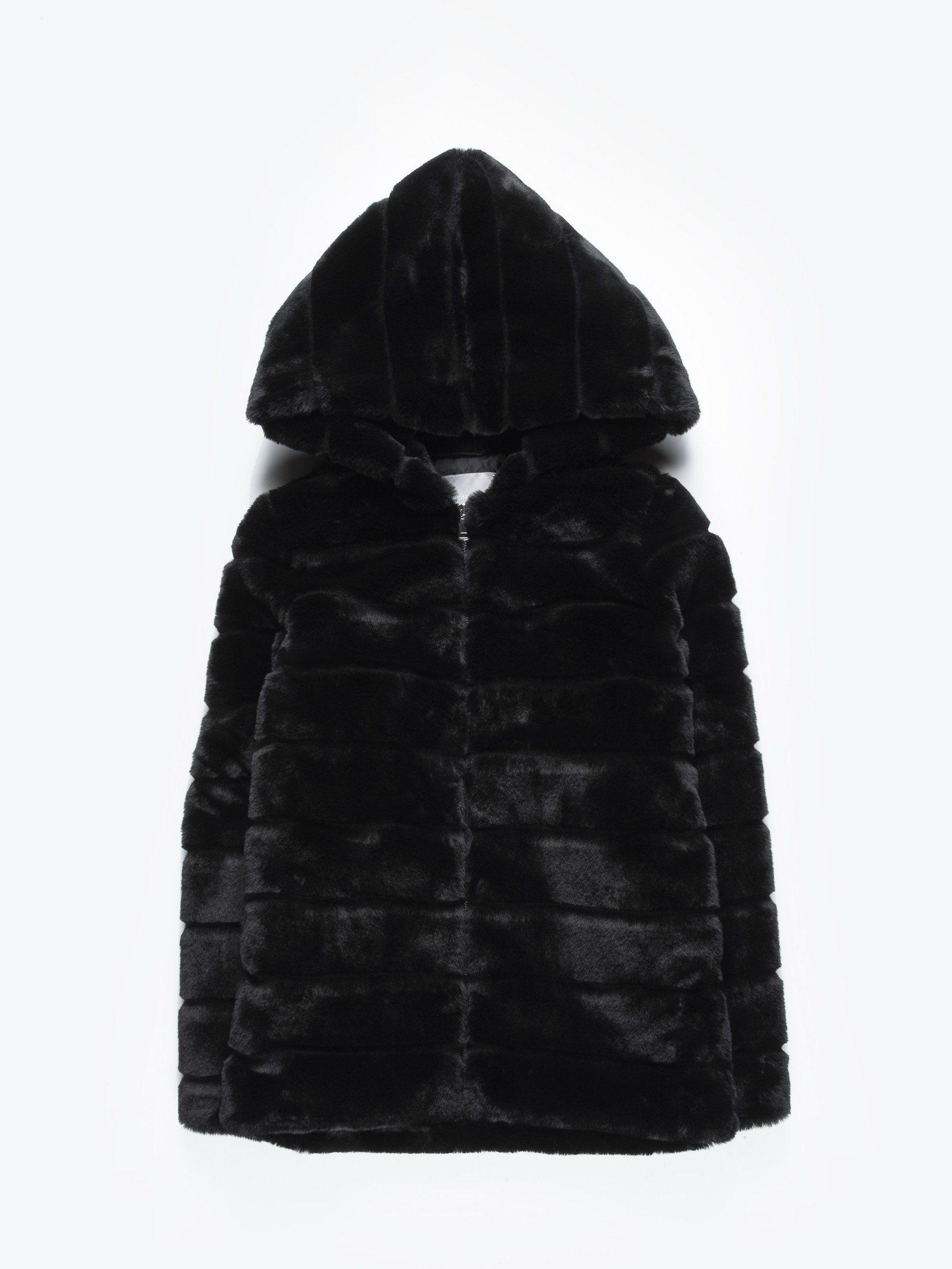 zip up fur coat