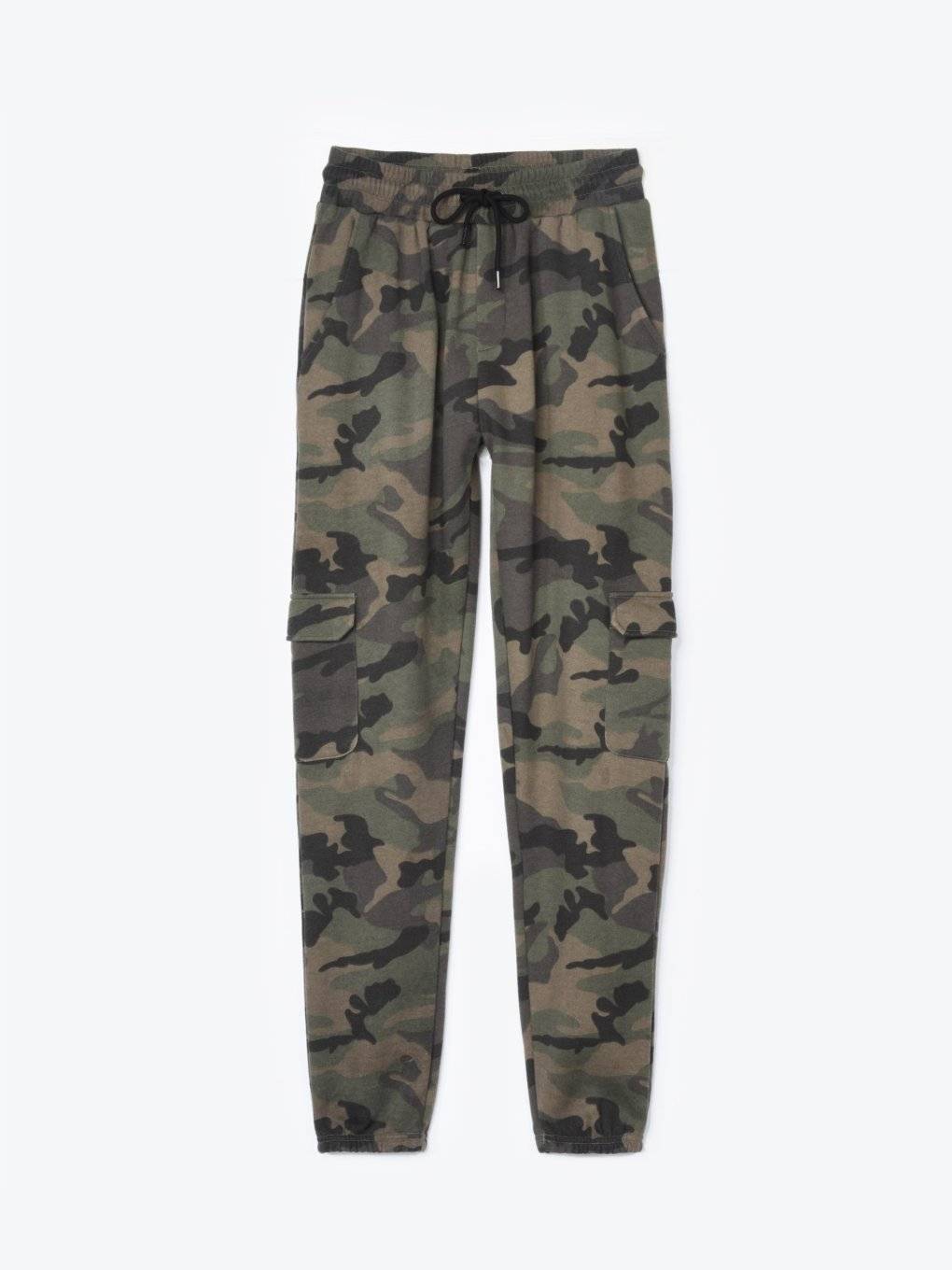 camouflage cargo sweatpants