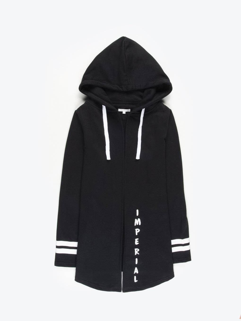 longline hooded top