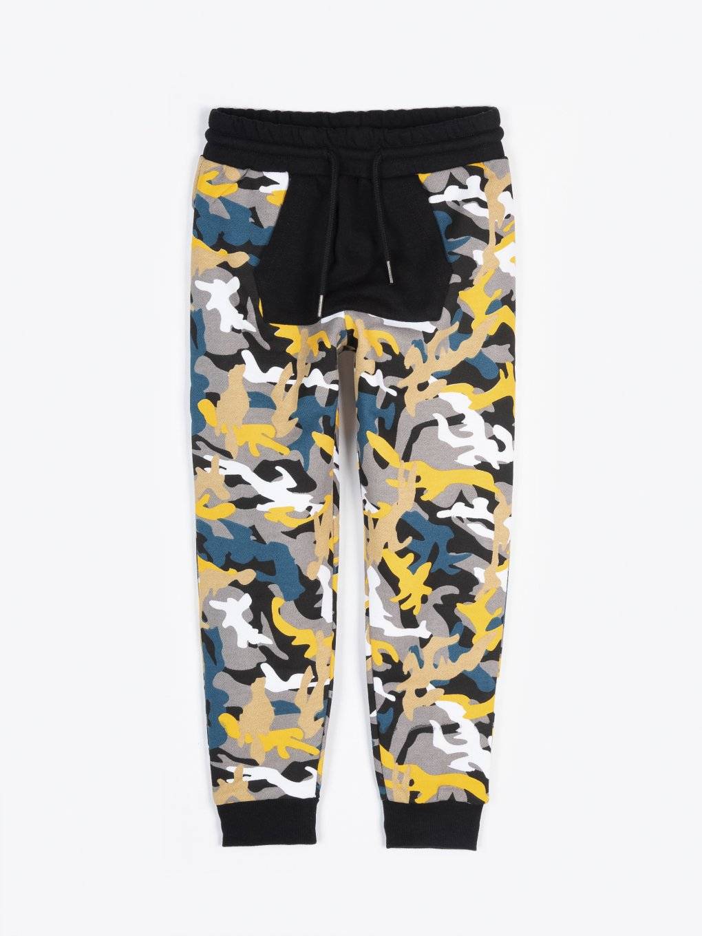 yellow camo sweatpants