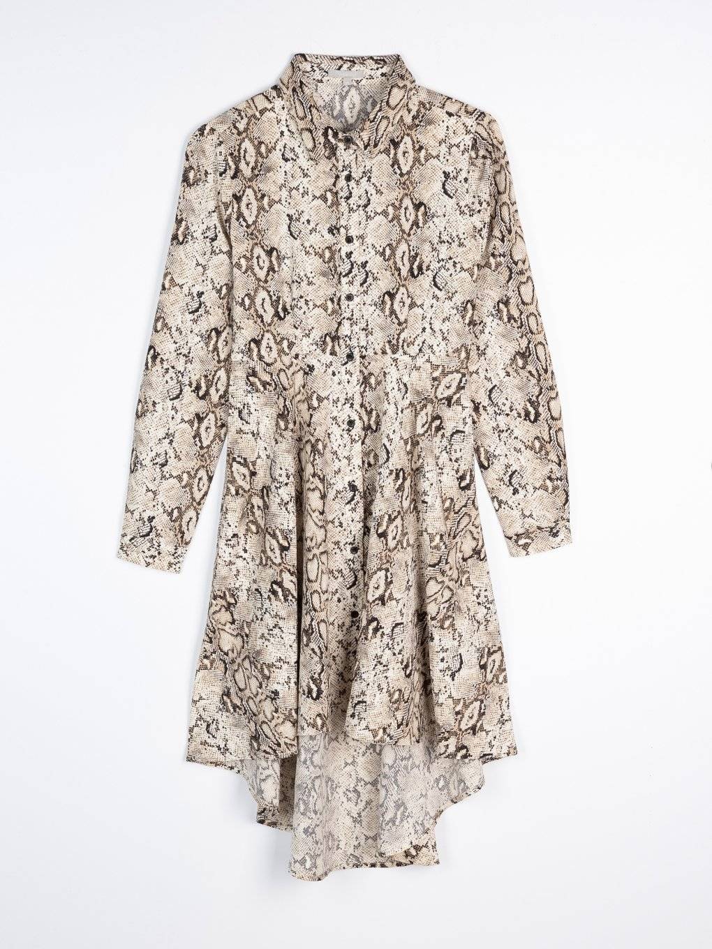 Snakeskin Shirt Dress Online, 53% OFF 